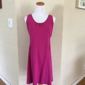 LUCY ACTIVEWEAR Stretch A-Line Dress Pink Sz Med